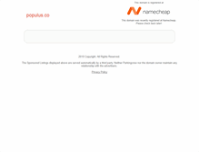 Tablet Screenshot of populus.co